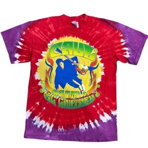 Paul McCartney Back in The US 2002 Tour Tie-Dye TShirt Vintage Band Memorabilia